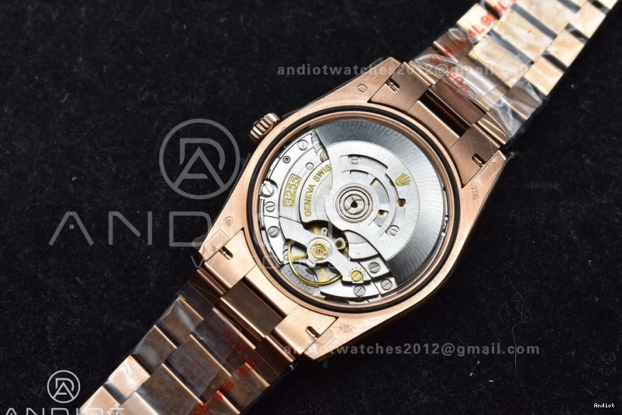 RG with Square 904L Diamond on 36 Bracelet Best Steel (Gain Silver Weight) DayDate Edition Dial President V5 QF vr3255 0310